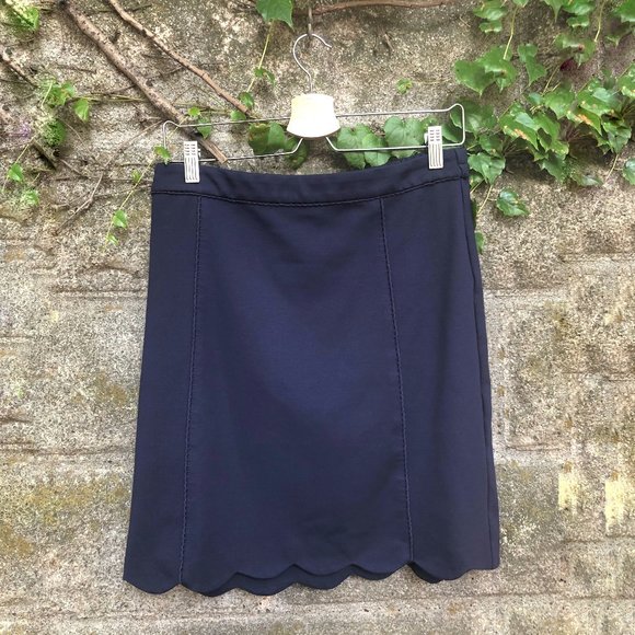 Skies Are Blue Dresses & Skirts - Skies are Blue Scalloped Pencil Skirt with Piping